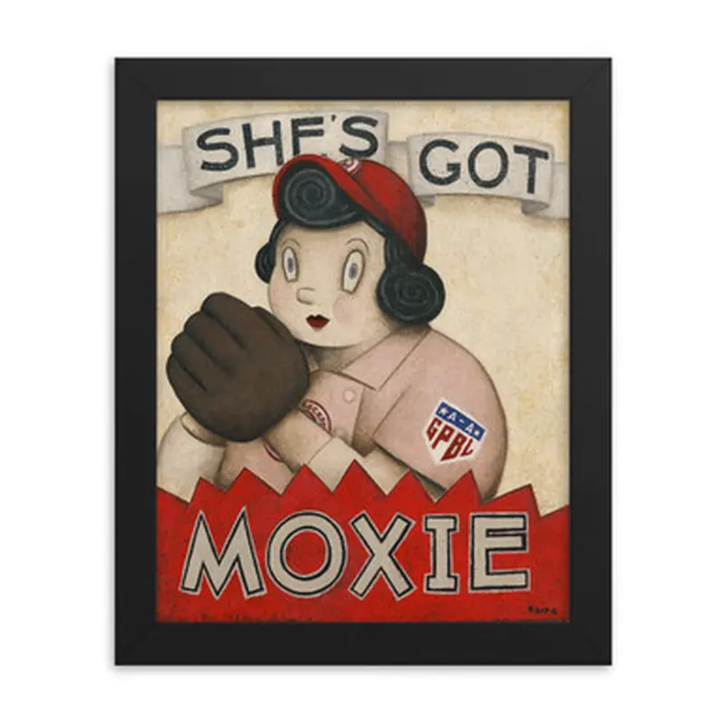 Teambrown She's Got Moxie Artwork Framed 8 x 10 Print 