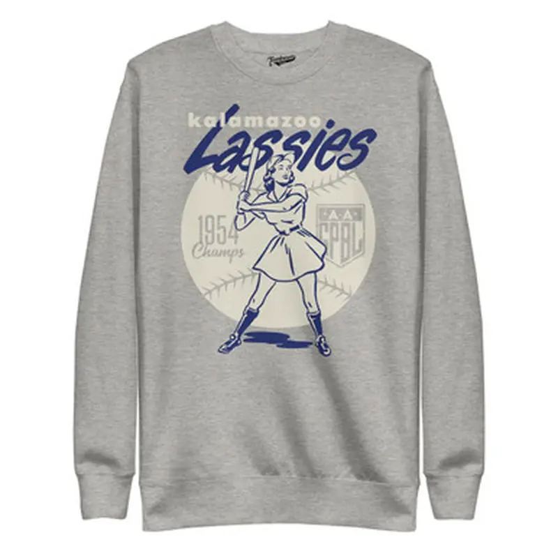 Kalamazoo Lassies Diamond Collection Grey Crewneck Sweatshirt Size L