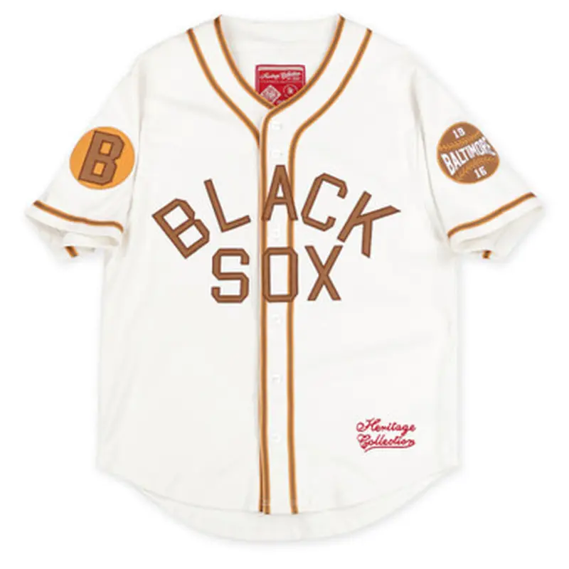 Mens Baltimore Black Sox Replica Ivory Heritage Jersey Size XL