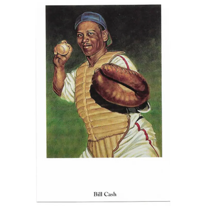 Bill Cash 1991 Ron Lewis Negro Leagues Fine Art Postcard # 2 
