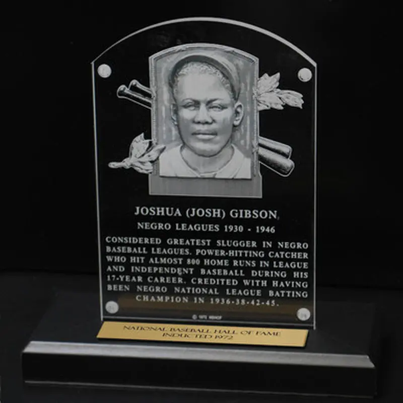 Josh Gibson Acrylic Replica Hall of Fame Plaque 