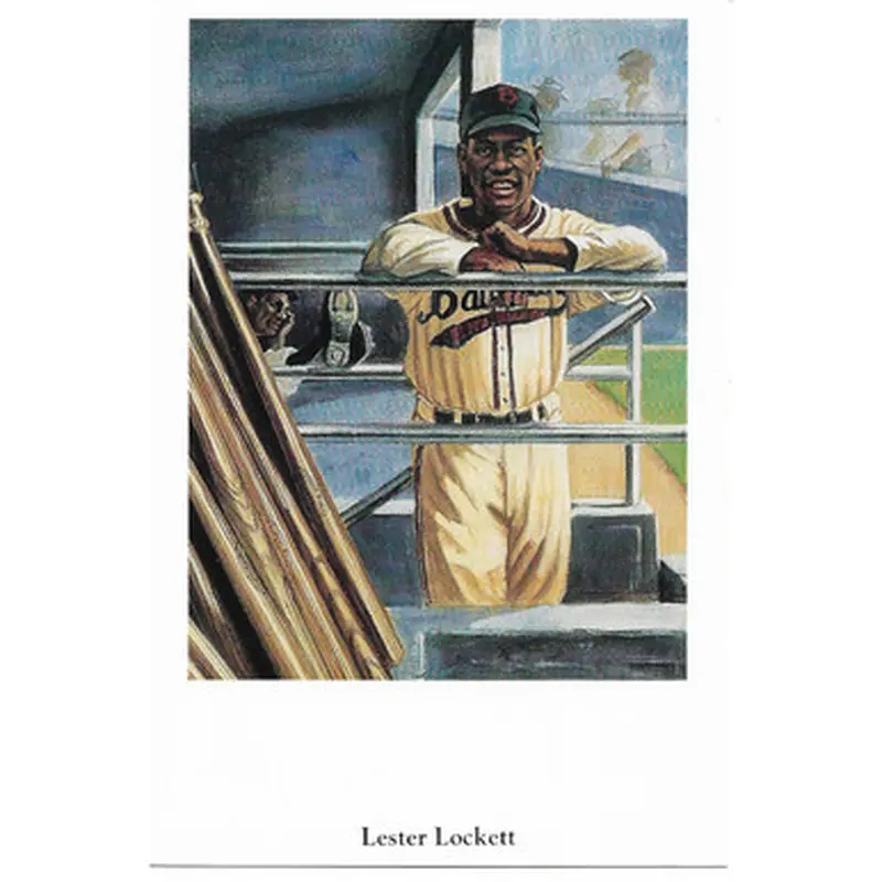Lester Lockett 1991 Ron Lewis Negro Leagues Fine Art Postcard # 28 