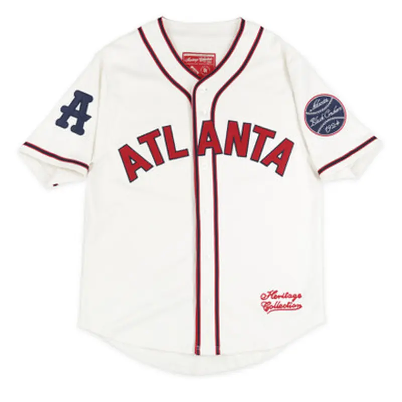 Mens Atlanta Black Crackers Replica Ivory Heritage Jersey Size XL