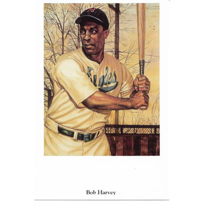 Bob Harvey 1991 Ron Lewis Negro Leagues Fine Art Postcard # 3 