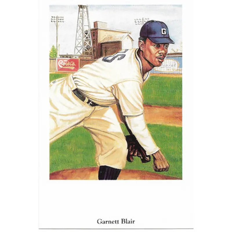 Garnett Blair 1991 Ron Lewis Negro Leagues Fine Art Postcard # 19 