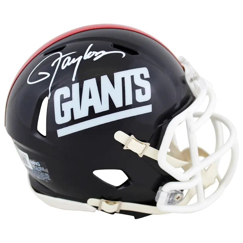 Giants Lawrence Taylor Authentic Signed 81-99 TB Speed Mini Helmet BAS Witnessed
