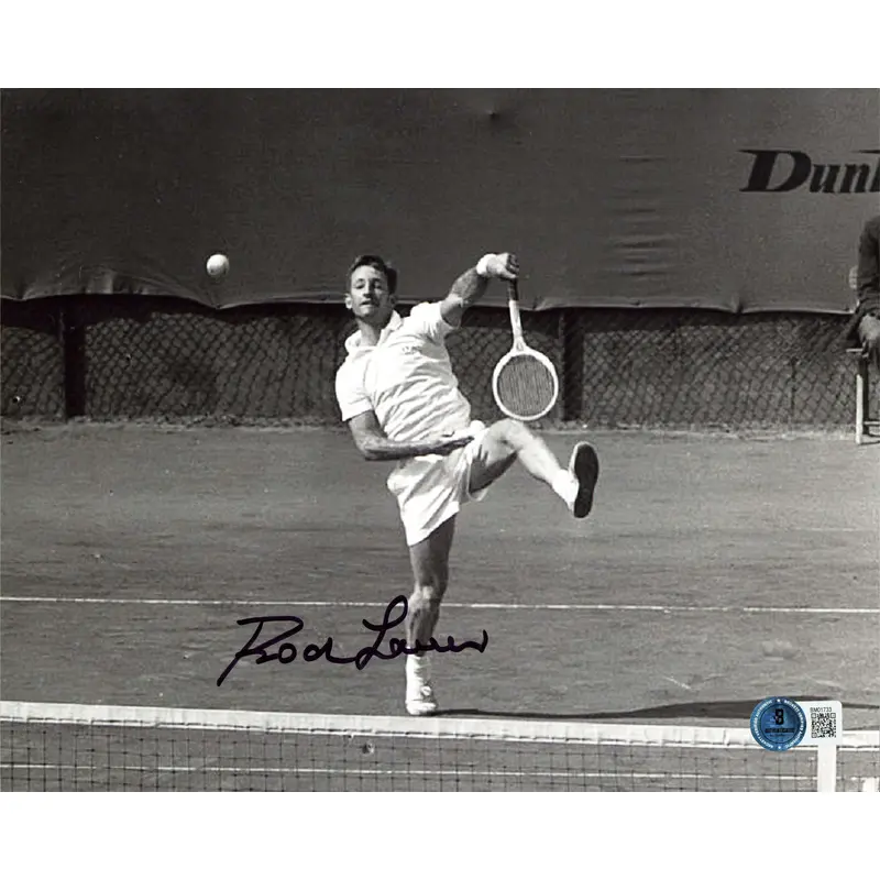 Rod Laver Authentic Signed 8x10 Black & White Horizontal Photo BAS #BM01733