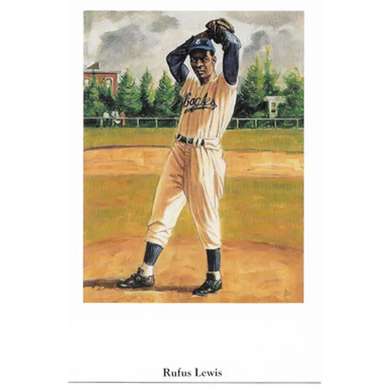 Rufus Lewis 1991 Ron Lewis Negro Leagues Fine Art Postcard # 30 