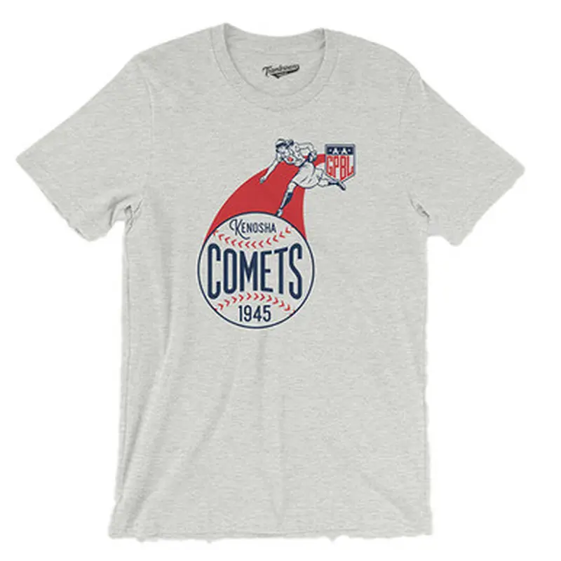 Unisex Teambrown Kenosha Comets AAGPBL Baseball Shirt Size L