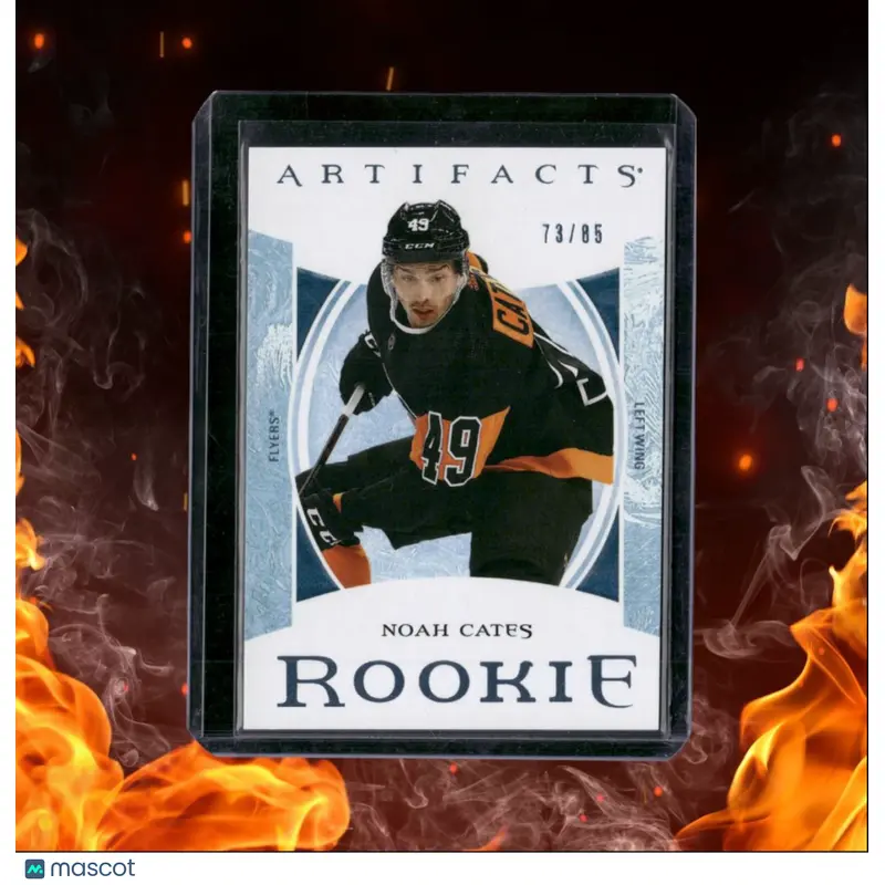 2022-23 Upper Deck Artifacts Noah Cates Light Blue Steel Rookie 73/85 #190