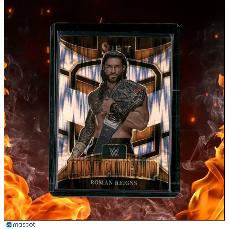2022 Panini Select WWE Roman Reigns Championship Shock Prizm #9