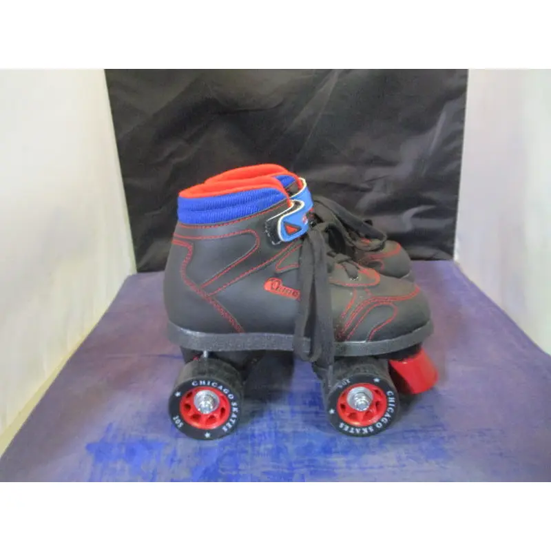 Used Chicago Skates Sidewalk Roller Skates Youth Size 1 - missing one stopper