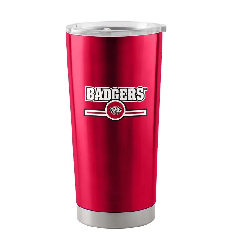 Wisconsin 20oz Letterman Stainless Tumbler