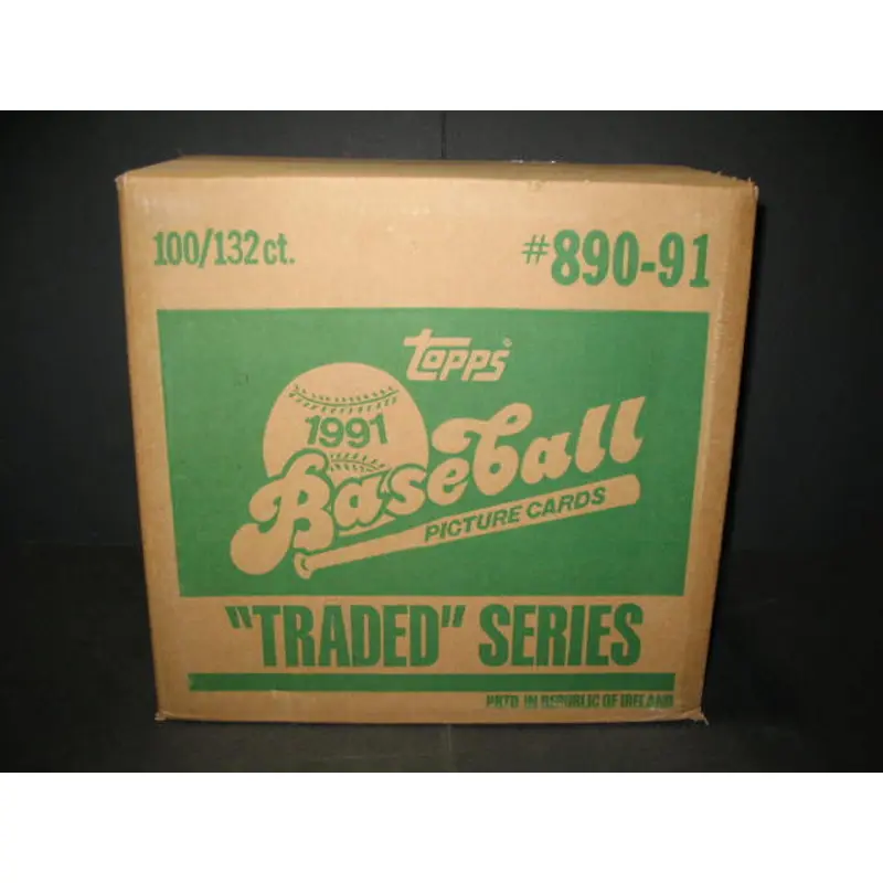 1991 Topps Baseball Traded Factory Set Case (100 Sets) (Authenticate)