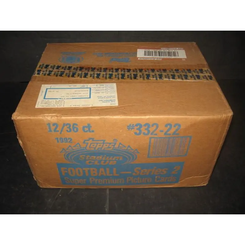 1992 Topps Stadium Club Football Series 2 Case (12 Box)