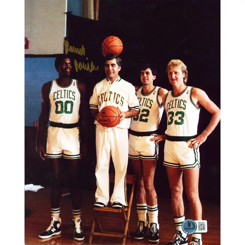 Celtics Robert Parish Authentic Signed 8x10 Vertical Photo BAS #BM01648