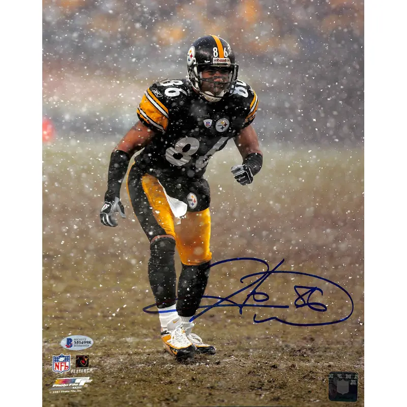 Steelers Hines Ward Authentic Signed 11x14 Photo Autographed BAS Witnessed