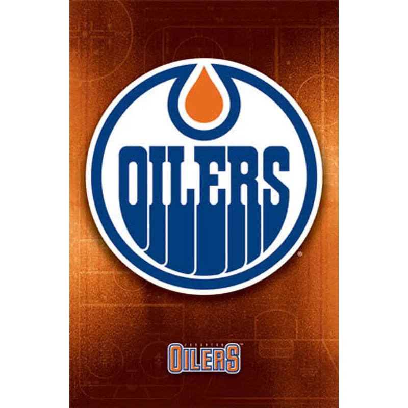 Edmonton Oilers Official NHL Hockey Team Logo Poster - Trends International