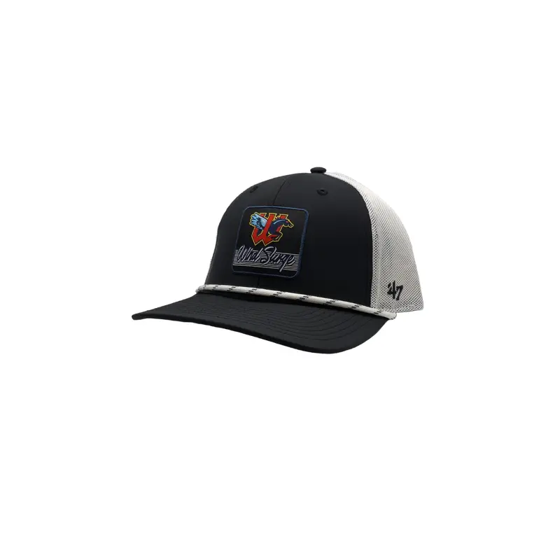 Wichita Wind Surge '47 Adult Black Scratch Trucker Cap