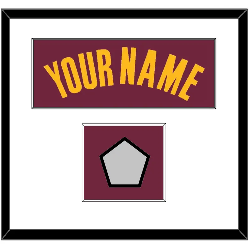 Cleveland Name & Champions Patch - Road Red (2010-2017) - Single Mat 1
