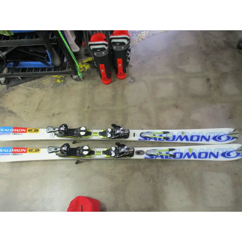 Used Salomon 160CM Pilot Skis With Salomon Bindings