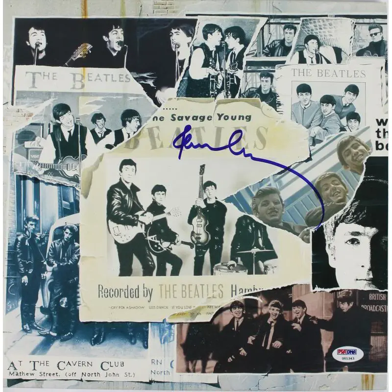 Paul Mccartney The Beatles Signed Album Cover Auto Graded 10! PSA/DNA #U01343