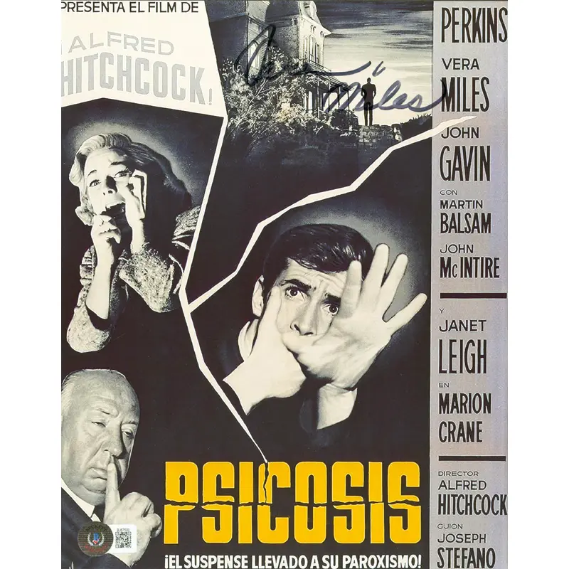 Vera Miles Psycho Authentic Signed 8x10 Photo Autographed BAS #BJ67500