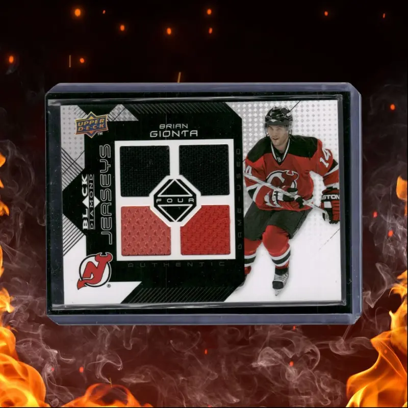 2008-09 Upper Deck Black Diamond Brian Gionta Four Jerseys #BDJ-BG