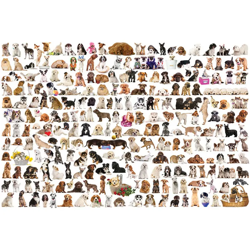The World of Dogs Poster (200 Furry Pets) - Eurographics Inc.