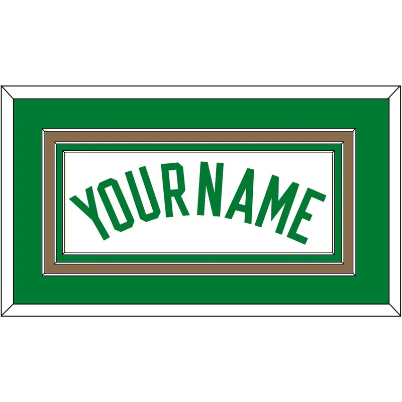 Boston Name - Home White (1972-2018) - Triple Mat 2