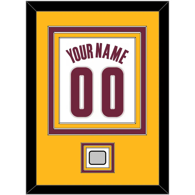 Cleveland Name & Number With Champions Patch - Home White (2010-2017) - Triple Mat 3