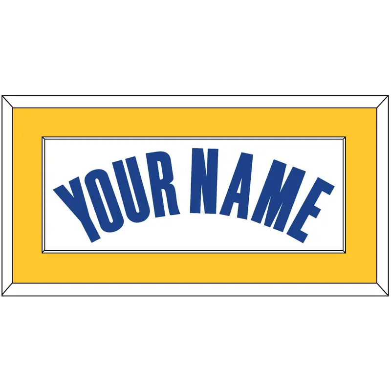 Golden State Name - White Association - Single Mat 2