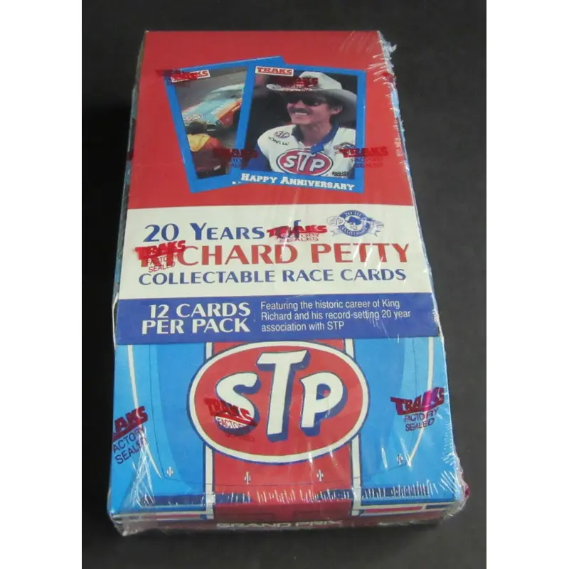 1991 Traks Richard Petty Racing Race Cards Box