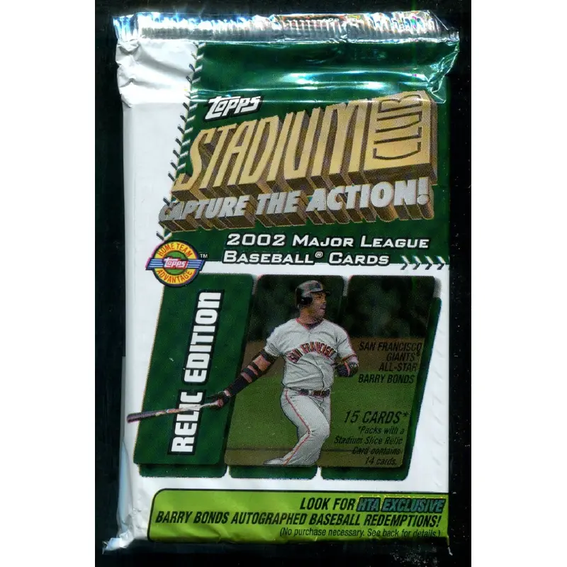 2002 Topps Stadium Club Baseball Unopened Relic Edition Jumbo Pack (HTA) (15)