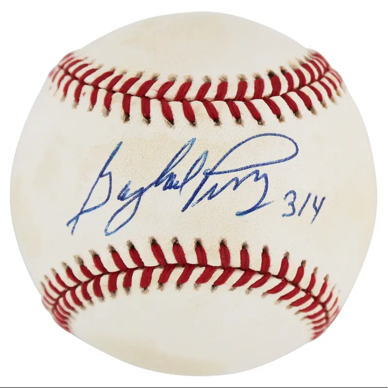 Giants Gaylord Perry "314" Authentic Signed Oal Baseball BAS #BL96169
