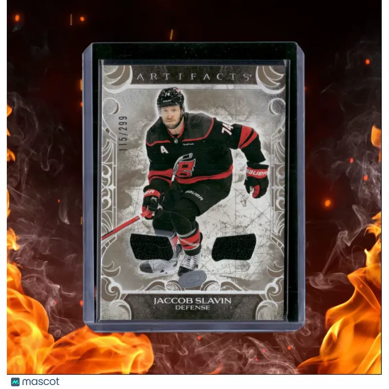 2024-25 Upper Deck Artifacts Jaccob Slavin Jersey Material Gold 115/299 #21