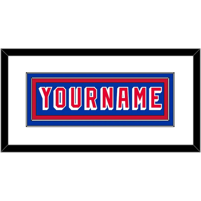 New York Nameplate - Road Blue (1978-1990) - Double Mat 1