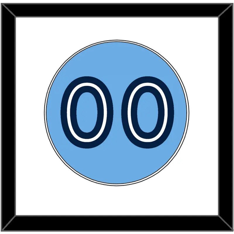 Toronto Number - Alternate Light Blue - Single Mat 1