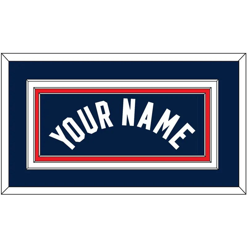 United States Mens Basketball Name - 2024 Olympics Road Blue - Triple Mat 2