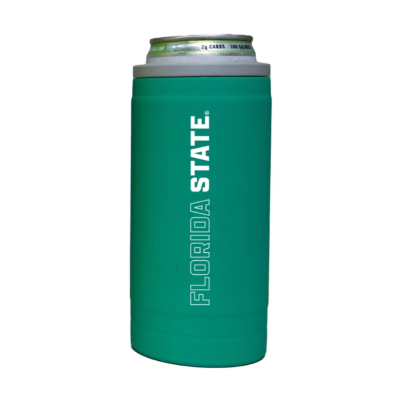 FL State 12oz Optic Stacked Soft Touch Slim Coolie