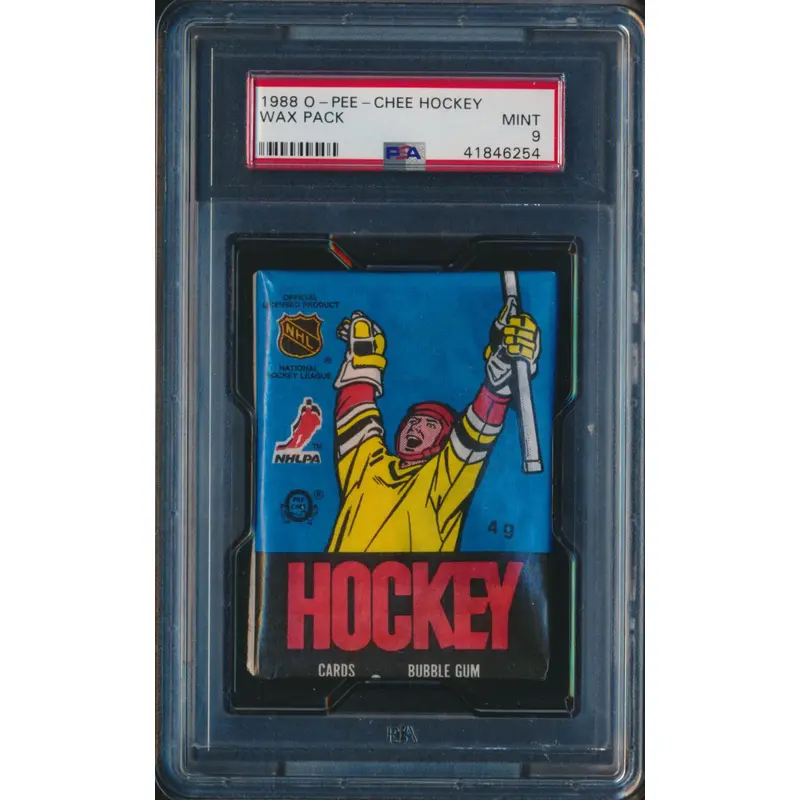 1988/89 OPC O-Pee-Chee Hockey Unopened Wax Pack PSA 9