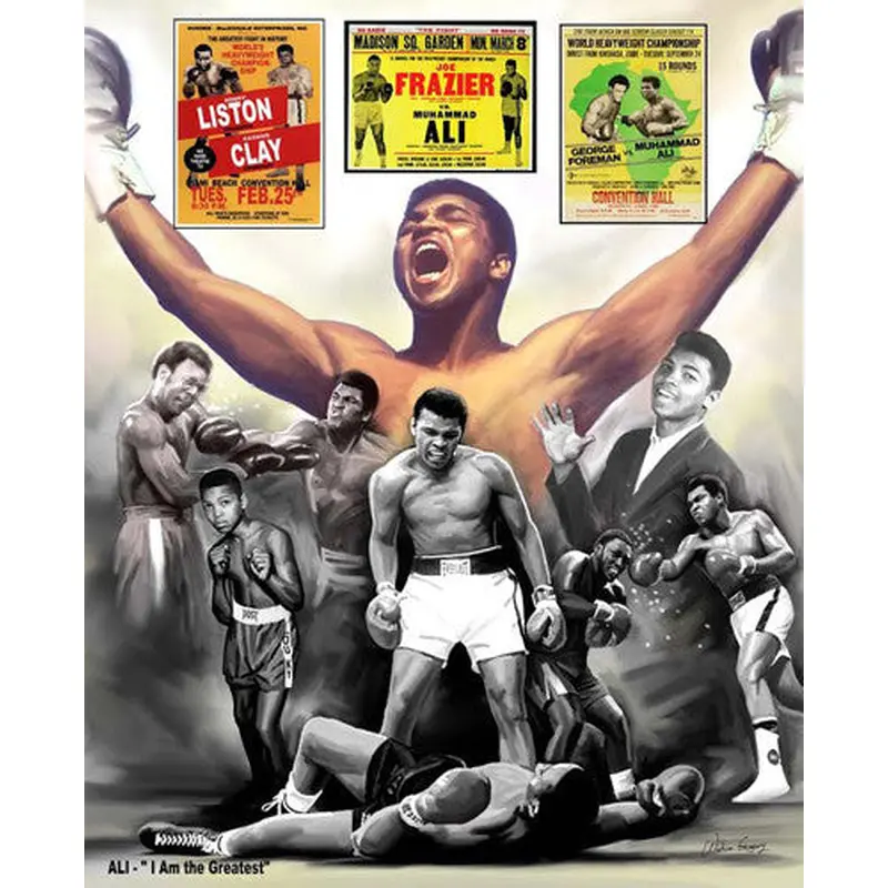 Muhammad Ali "The Greatest" Boxing Career Commemorative Poster Print - Wishum Gregory