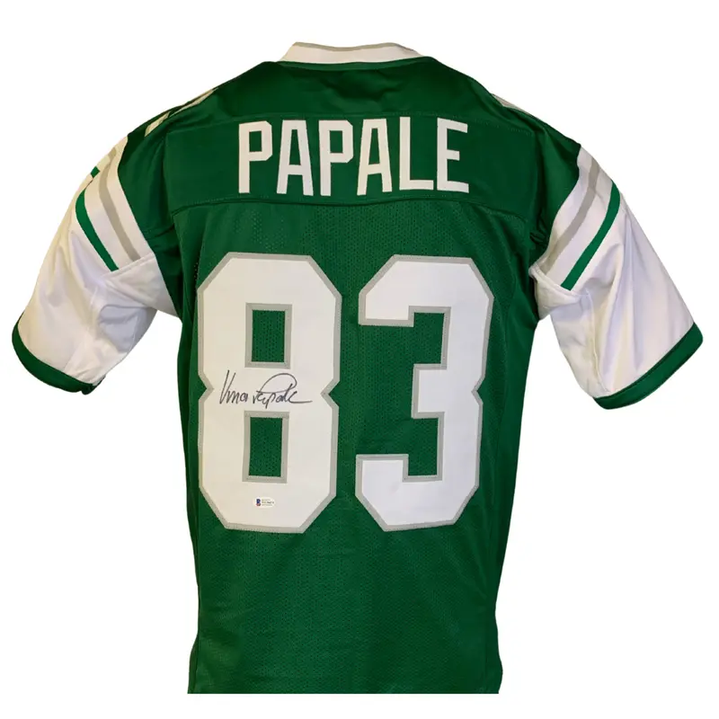 PRESALE - VINCE PAPALE AUTOGRAPHED GREEN CUSTOM JERSEY