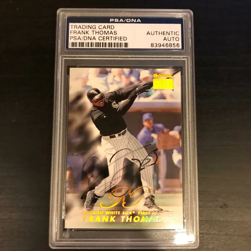 Frank Thomas Signed Autographed Baseball Card Chicago White Sox PSA DNA COA