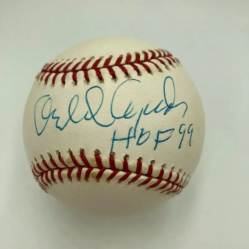 Orlando Cepeda HOF 1999 Signed Official National League Baseball JSA Sticker