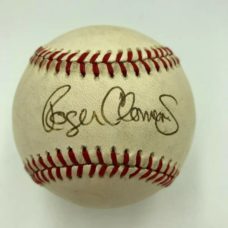 Roger Clemens 1986 Rookie Signed Official American League Baseball JSA COA
