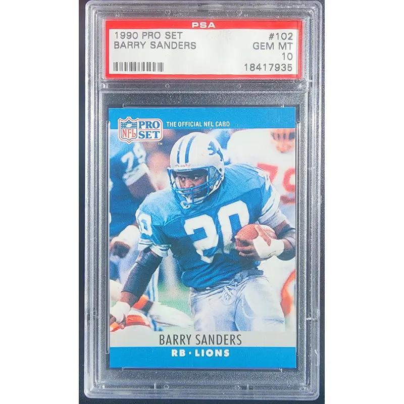 Barry Sanders 1990 Pro Set #102 PSA 10 Gem Mint