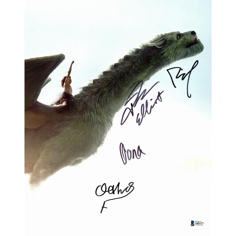 Pete's Dragon (Fegley, Kassir, +2 ) Authentic Signed 11x14 Photo BAS #A85177