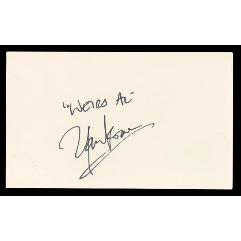 Weird Al Yankovic Musician Authentic Signed 3x5 Index Card BAS #BL98460