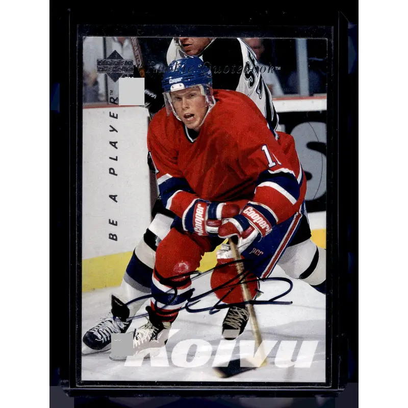 1995-96 Upper Deck Be a Player - Autographs - Saku Koivu #S174